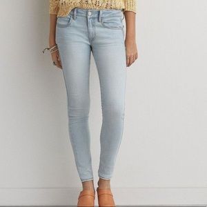 AE Skinny light wash jeans